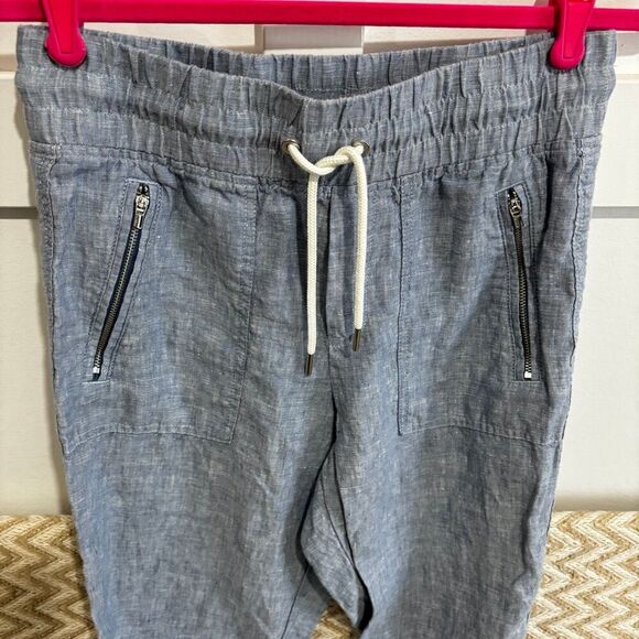 Athleta Cabo Linen Jogger Chambray Blue - Picture 4 of 9